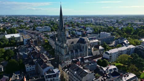 saint-clement church at beautiful day, nantes, france