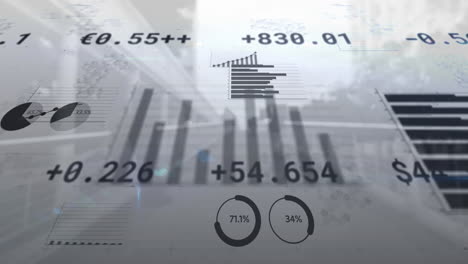 animación del procesamiento de datos a través del puente