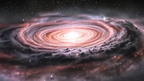 spiral galaxy in deep space