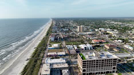 slow aerial pullout jacksonville beach florida