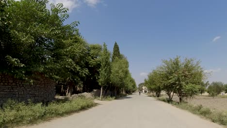 viaje por carretera al pueblo