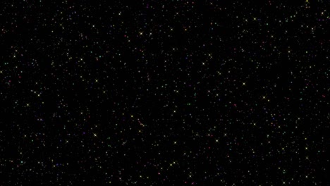 sparkling colored stars in 4k