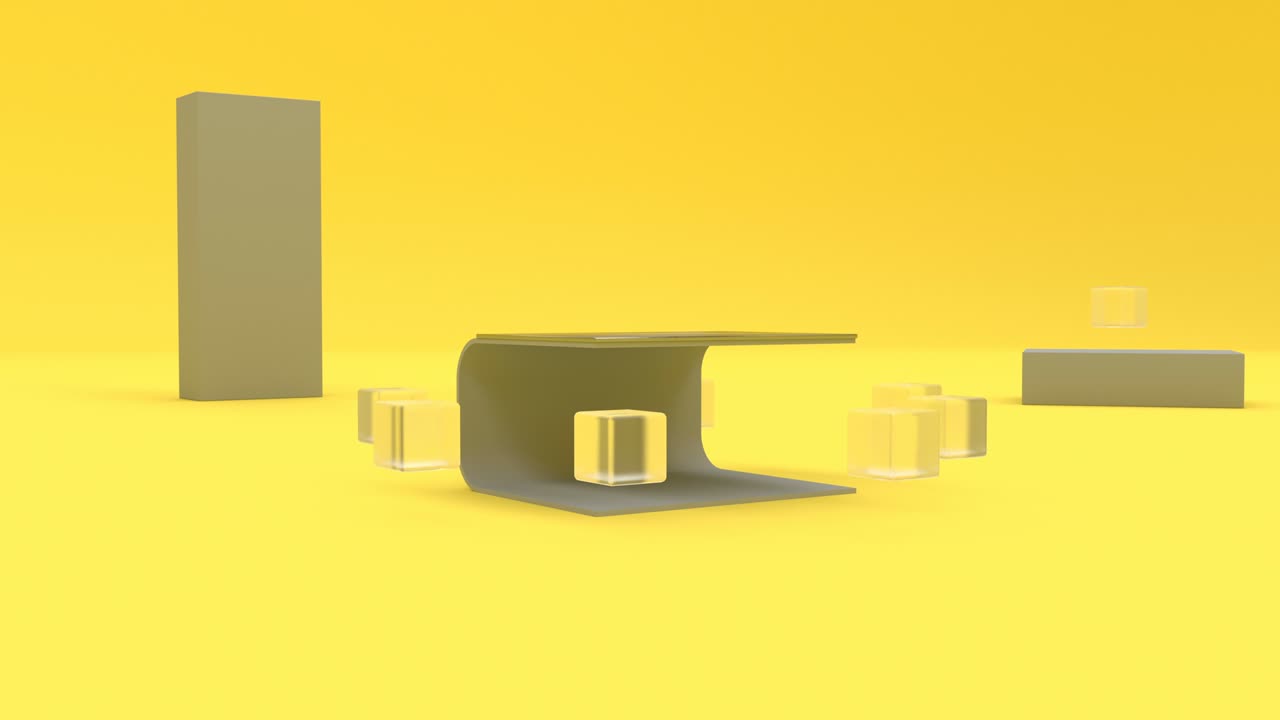 3d 포디움 모 프레젠테이션 전시 미니멀 빈 스타일리시한 미니멀리즘 디자인 영상