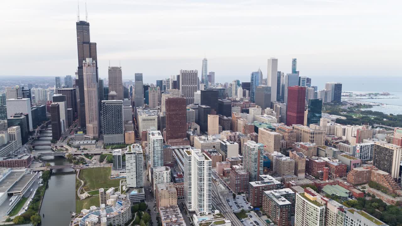 사우스 루프에서 시카고 스카이라인