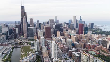 chicago skyline from south loop