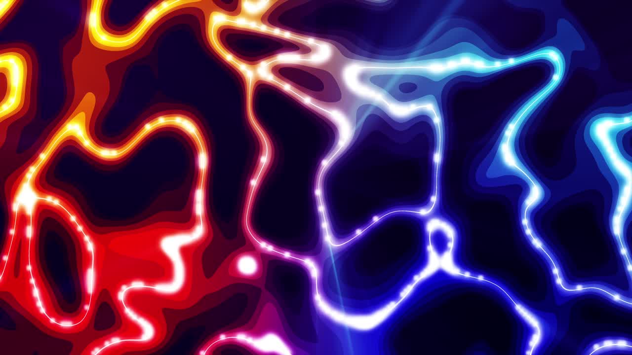 colores de brillo de neón en capas planas fondo abstracto animación de bucle 4k