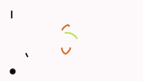 la animación del icono de la línea de los restaurantes de mariscos