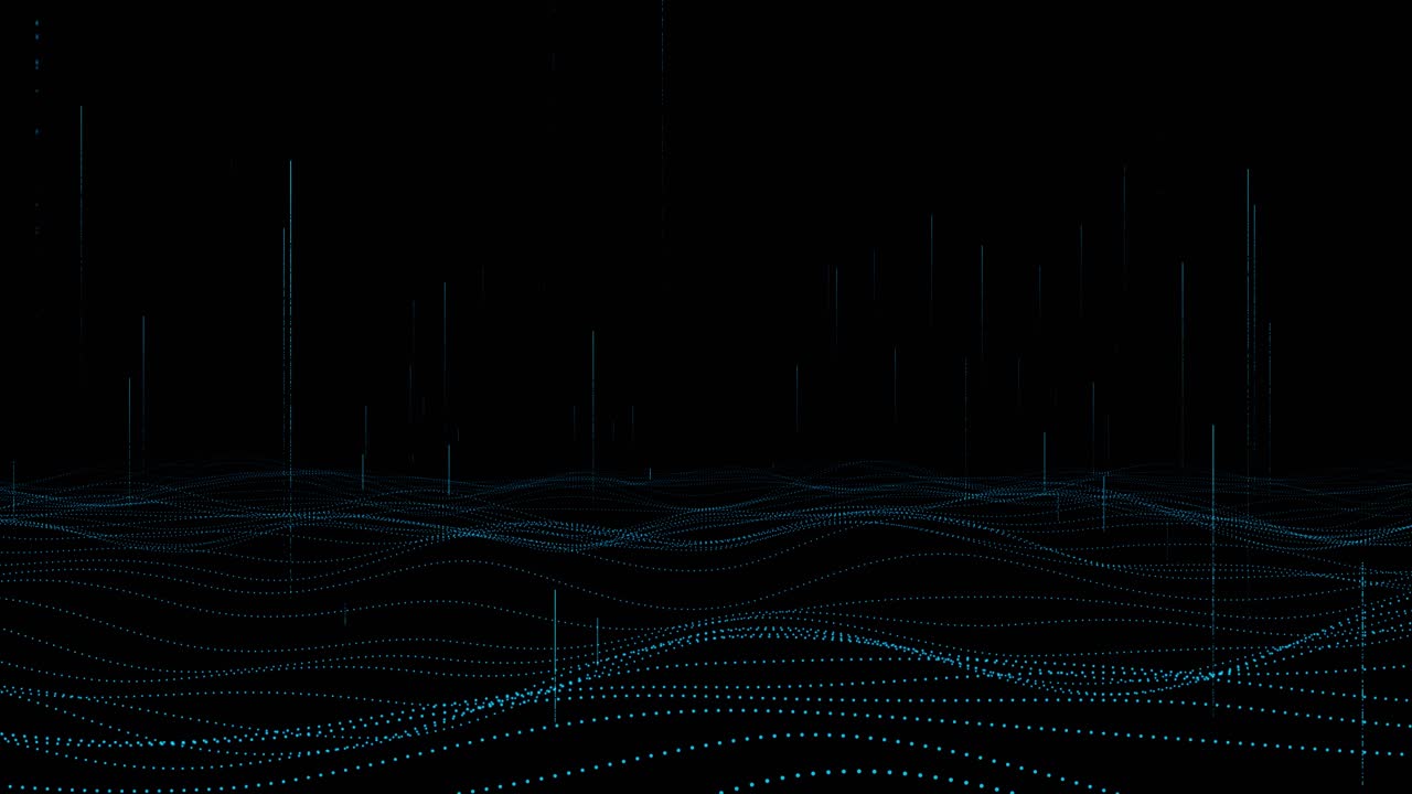 Abstract Digital Wave Pattern