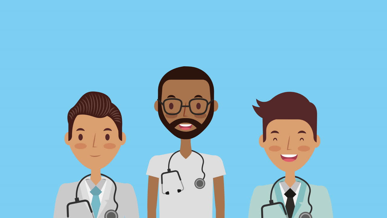 Professional doctors medical characters animation | Premium Stock Video ...