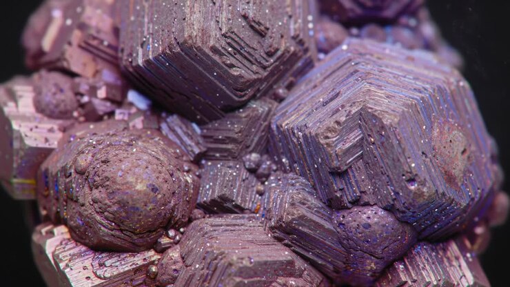 Natural Mineral Specimen Showcases Stunning Crystal Formations and Vibrant Colors in Detail
