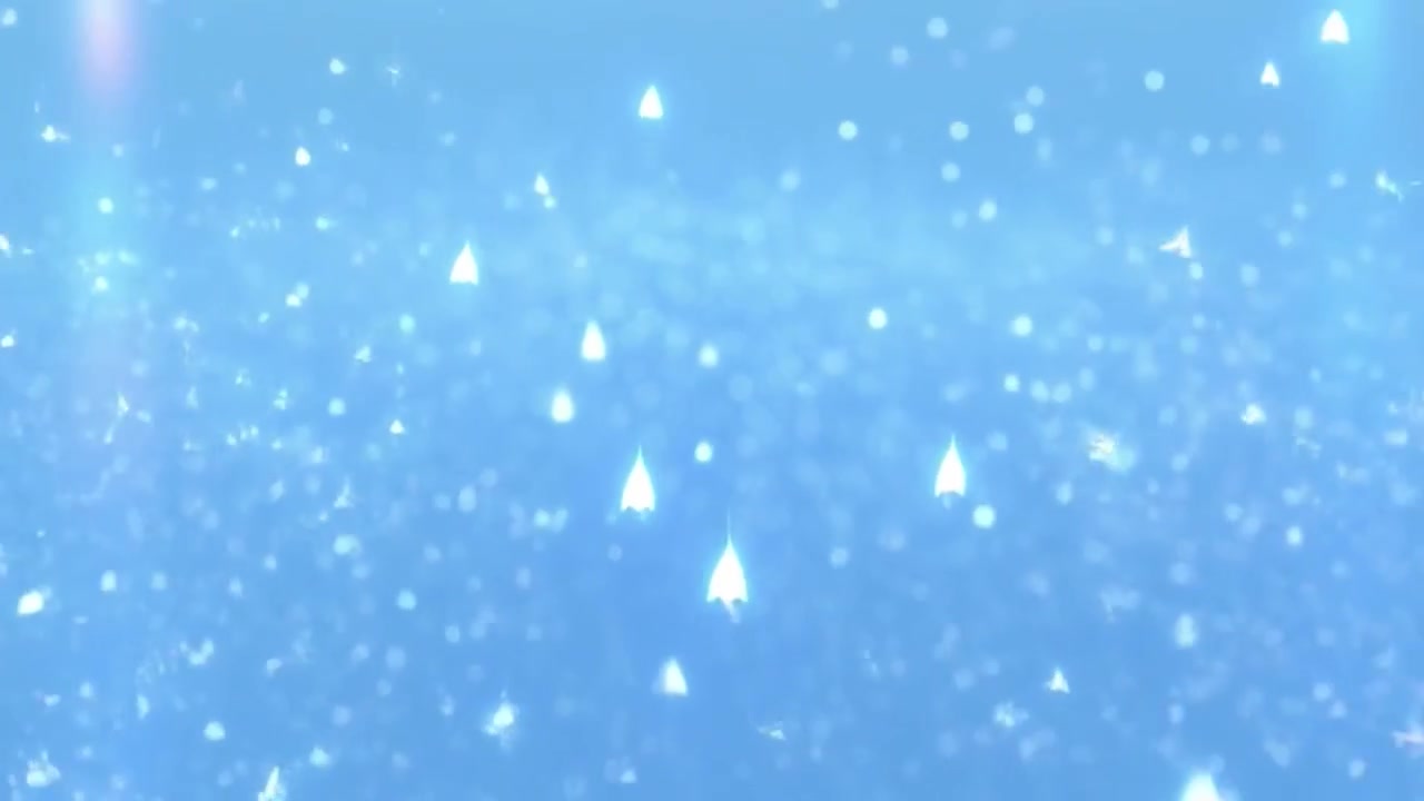 浮かぶ光る粒子が漂う抽象的な青い背景