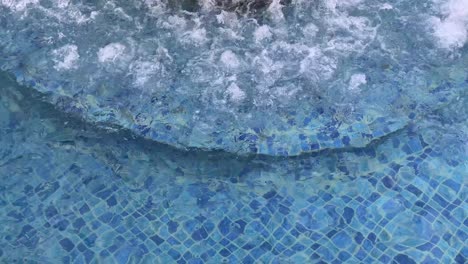 top down view of swimming pool water surface