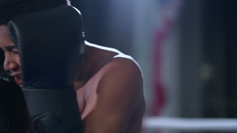 boxing training session