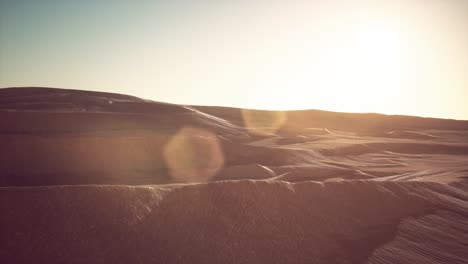 beautiful sand dunes in the sahara desert