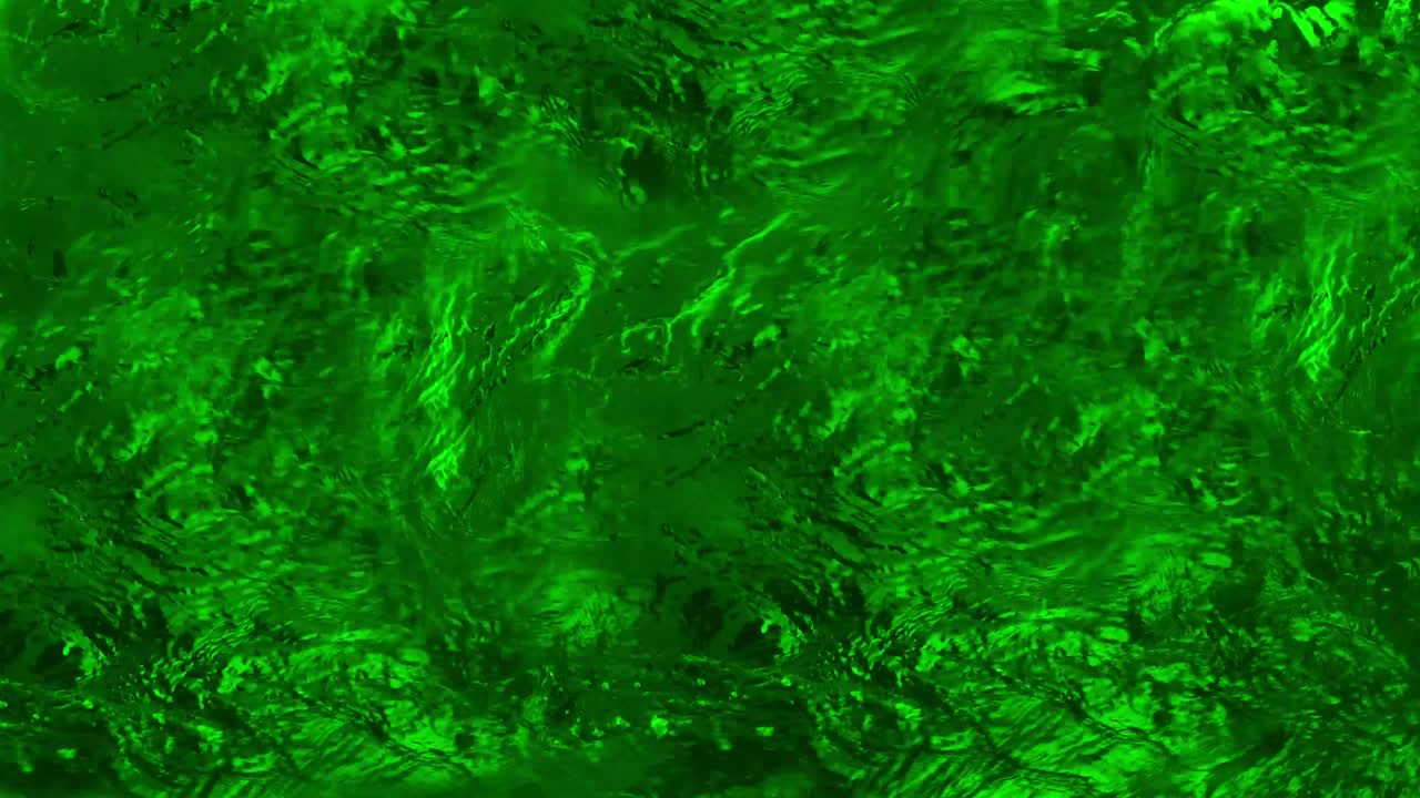 líquido verde, corriente de aceite que fluye.