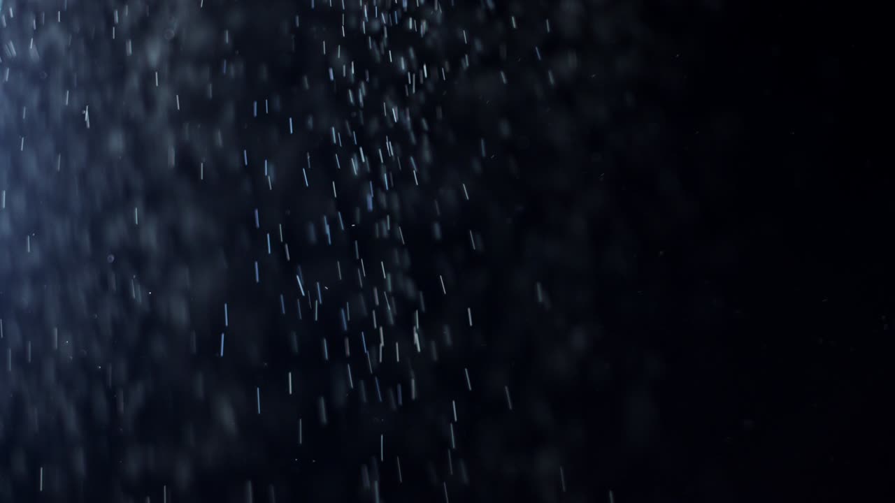 4k Black Background of Particles, Dust and Smoke Moving