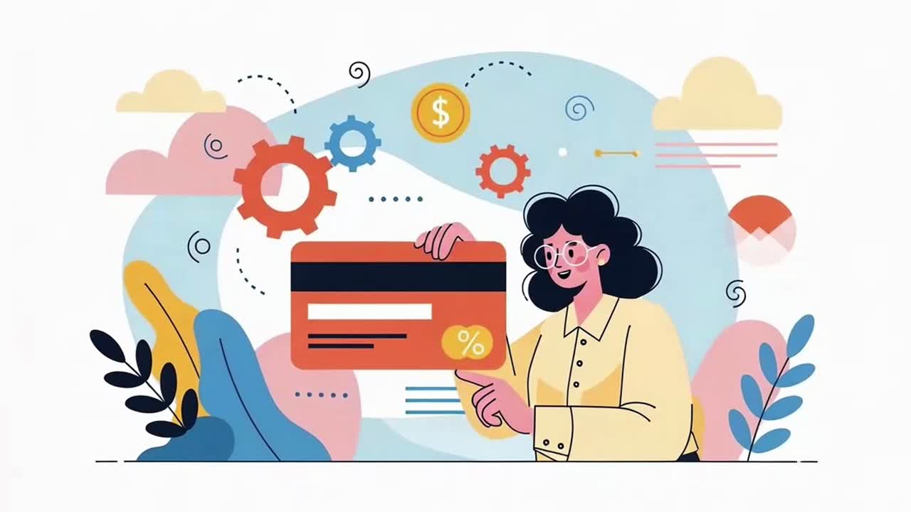 Woman with Credit Card for Online Payments and Financial Transactions