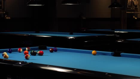 Primer-Tiro-En-El-Juego-De-Billar-Pool