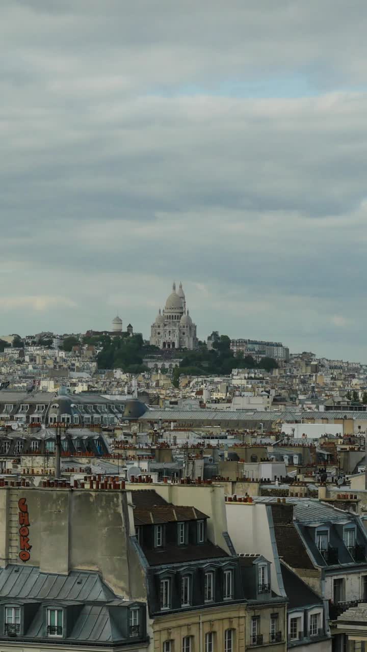 View of Sacre-Coeur Basilica in Paris