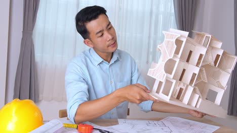 young architect looking about new architectural ideas
