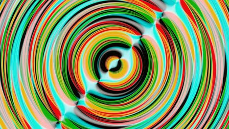 el bucle de los brillos multicolores de los círculos