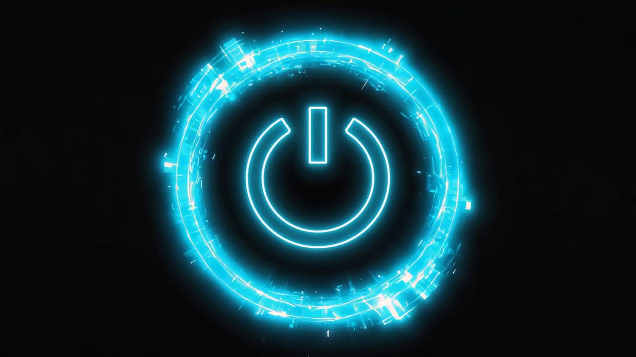 Neon Power Button