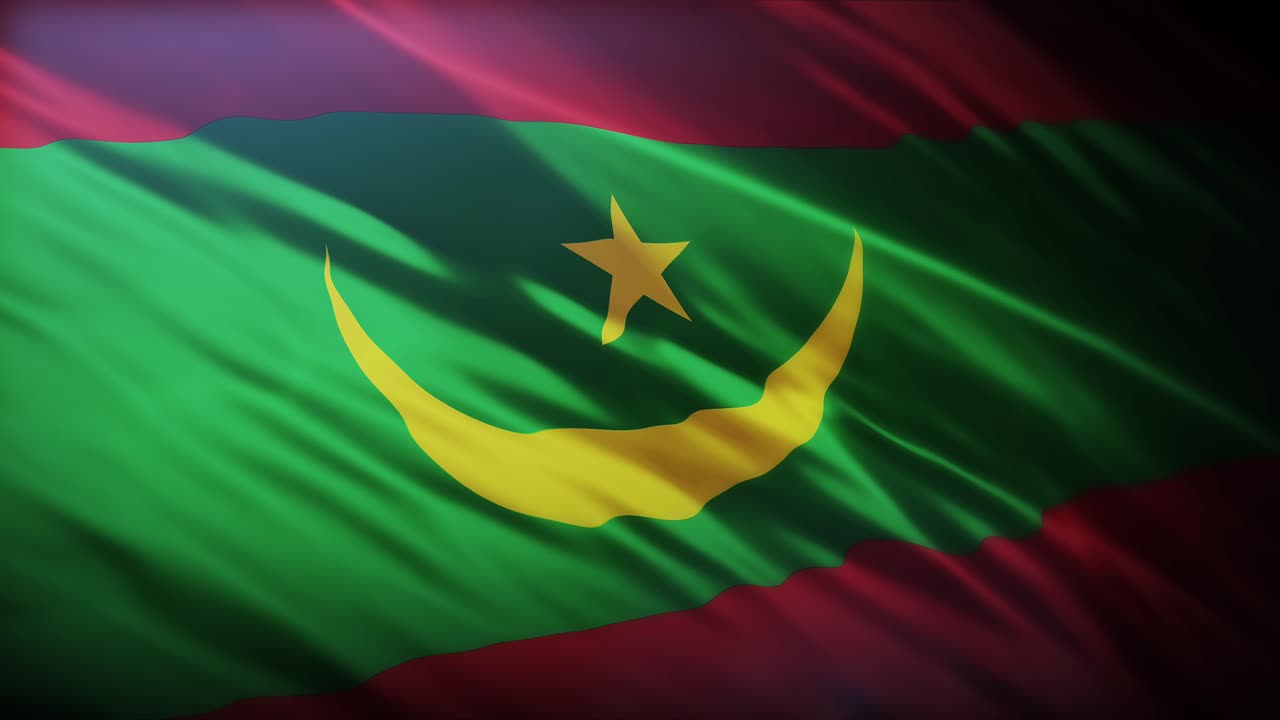 bandera de mauritania pantalla completa en 4k de alta resolución república islámica de mauritania bandera 4k