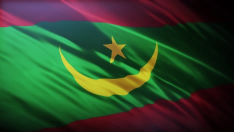 flag of mauritania full screen in 4k high resolution islamic republic of mauritania flag 4k