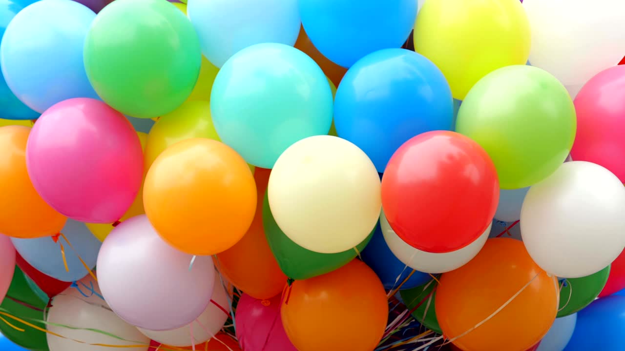 Festlige heliumballoner.