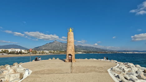 4k-Shot-of-the-famous-Puerto-Banus-Bay-in-Marbella,-Spain