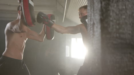 boxing training session