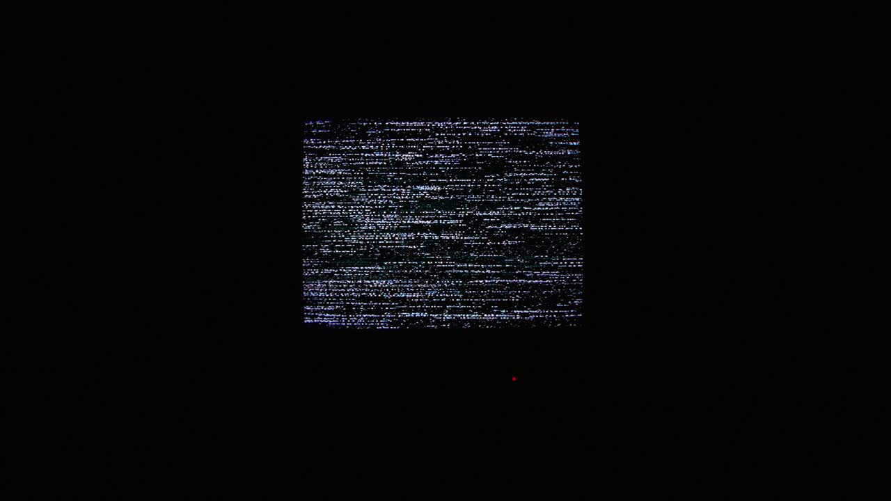 TV Static Noise on Black Background