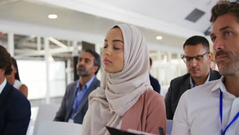 Close-up-of-the-audience-at-a-business-conference