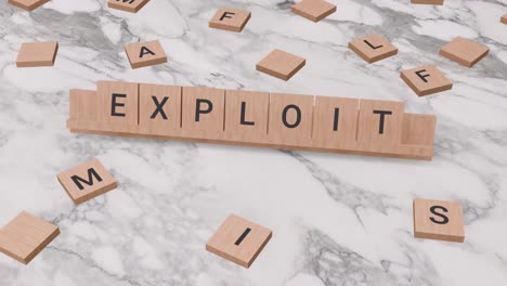 Exploit-Wort-Auf-Scrabble