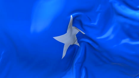 somalia waving in wind slow motion animation . 4k realistic fabric texture flag smooth blowing on a windy day continuous seamless loop background.