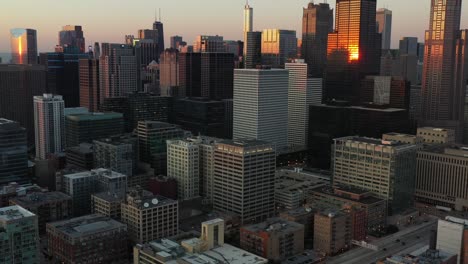 aerial reveal of chicago skyline