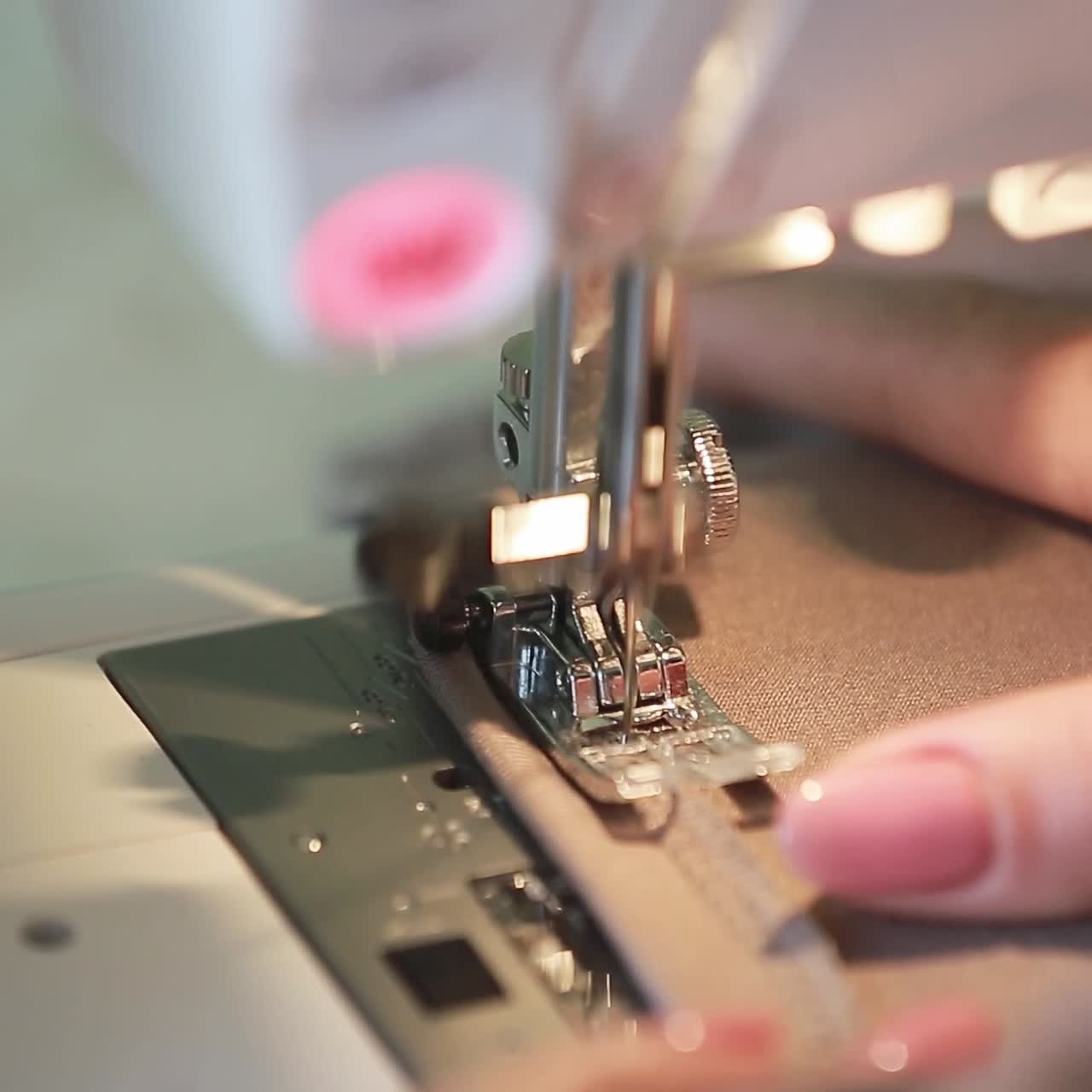 Seamstress Sews Clothes