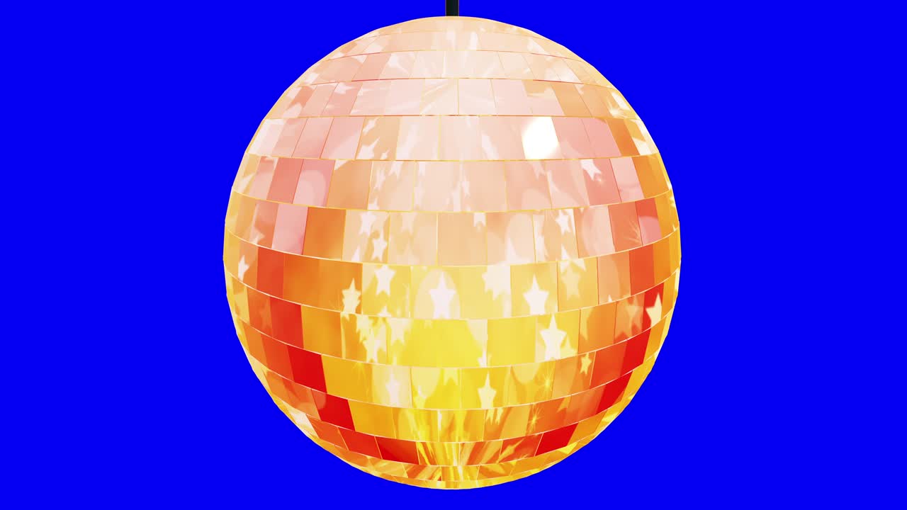 디스코 공 배경의 애니메이션