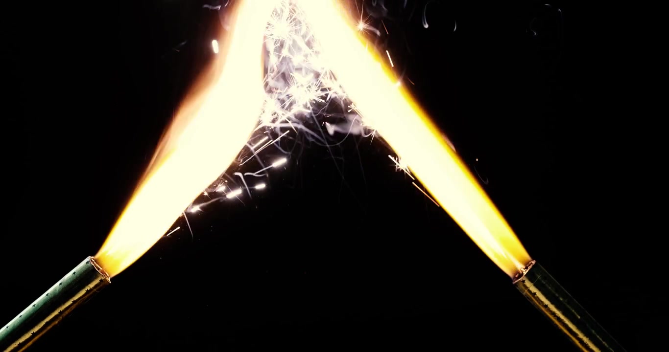 Experience the sparkling fireworks celebration with beautiful sparklers lighting up the sky