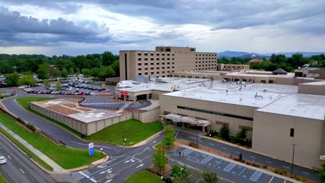 johnson-city-medical-center-low-aerial-pullout-in-johnson-city-tennessee