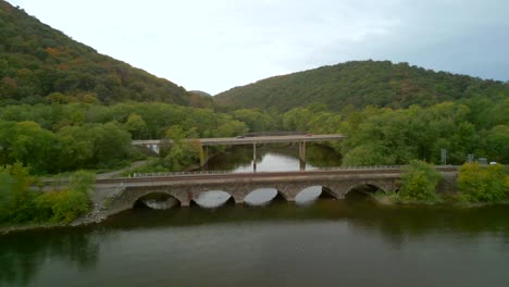 aerial-drone-view-of-Appalachian-Mountains-and-Susquehanna-River