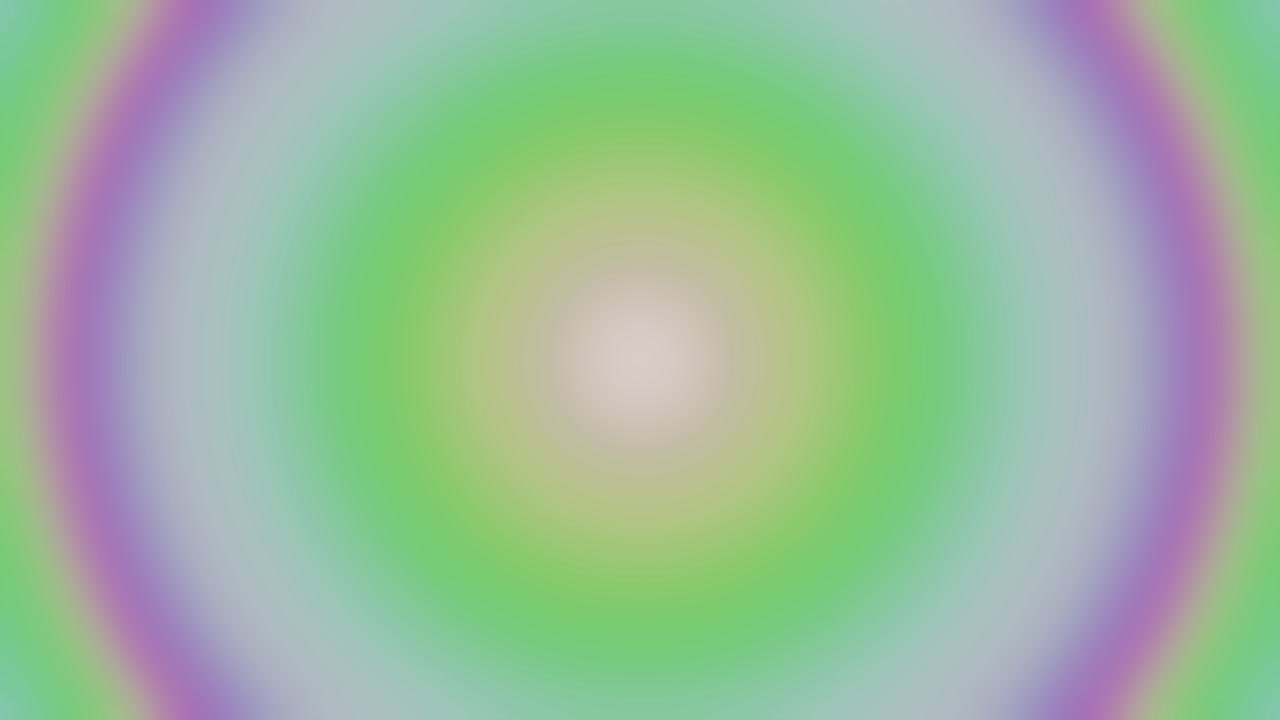 Vibrant rainbow colored concentric circles pulse and shift in a seamless 3D tunnel loop