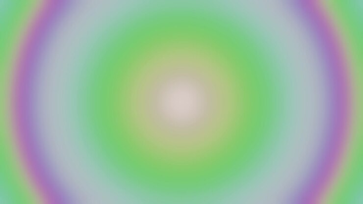 Vibrant rainbow colored concentric circles pulse and shift in a seamless 3D tunnel loop