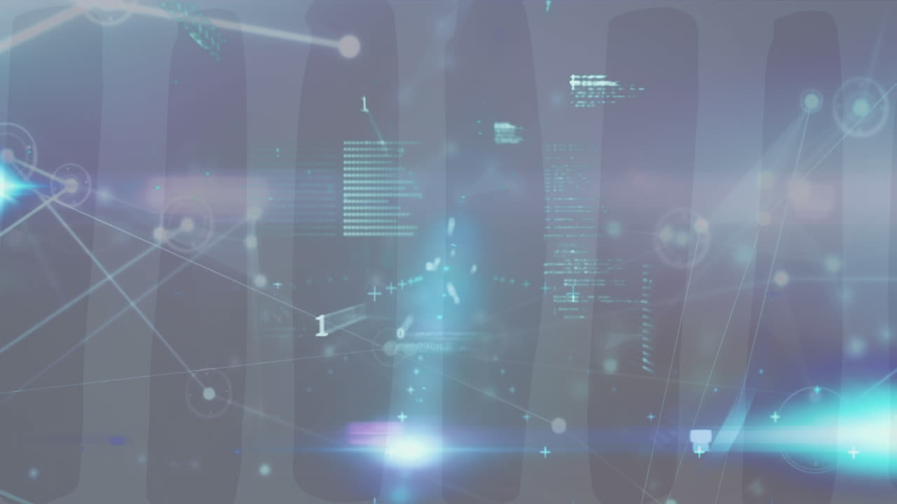 Animation of statistics and data processing over molecules