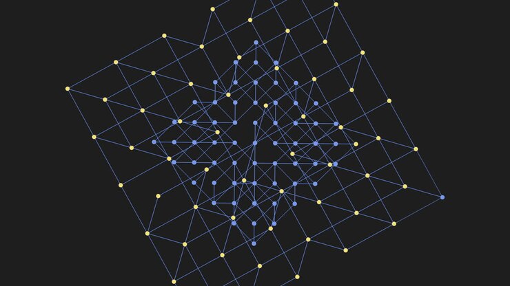 Cubo con griglia quadrata: una rappresentazione visiva 3D