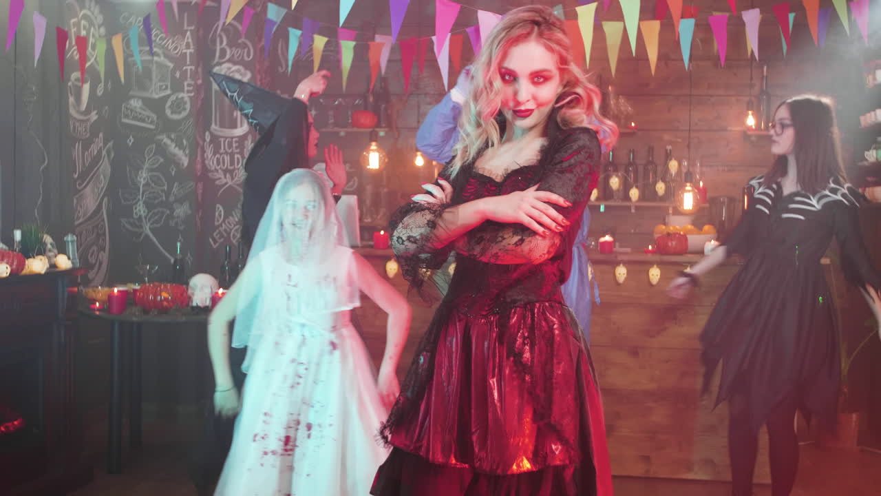 Halloween Party with Costumed Guests