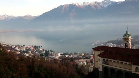 Madonna-del-Sasso-Sanctuary-above-Locarno-on-the-lake-Maggiore-and-close-to-Swiss-Alps-in-Ticino-the-southern-part-of-switzerland-4k