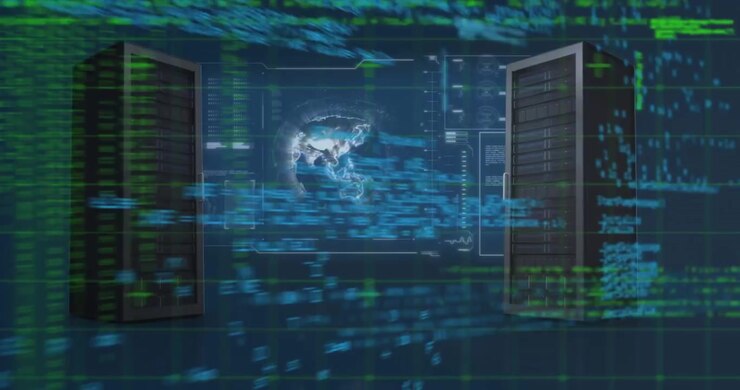 Digital Data Servers with Floating Code and Global Network Visualization