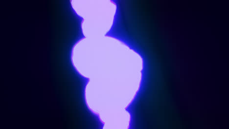 Blue energy heart shapes on a dark background