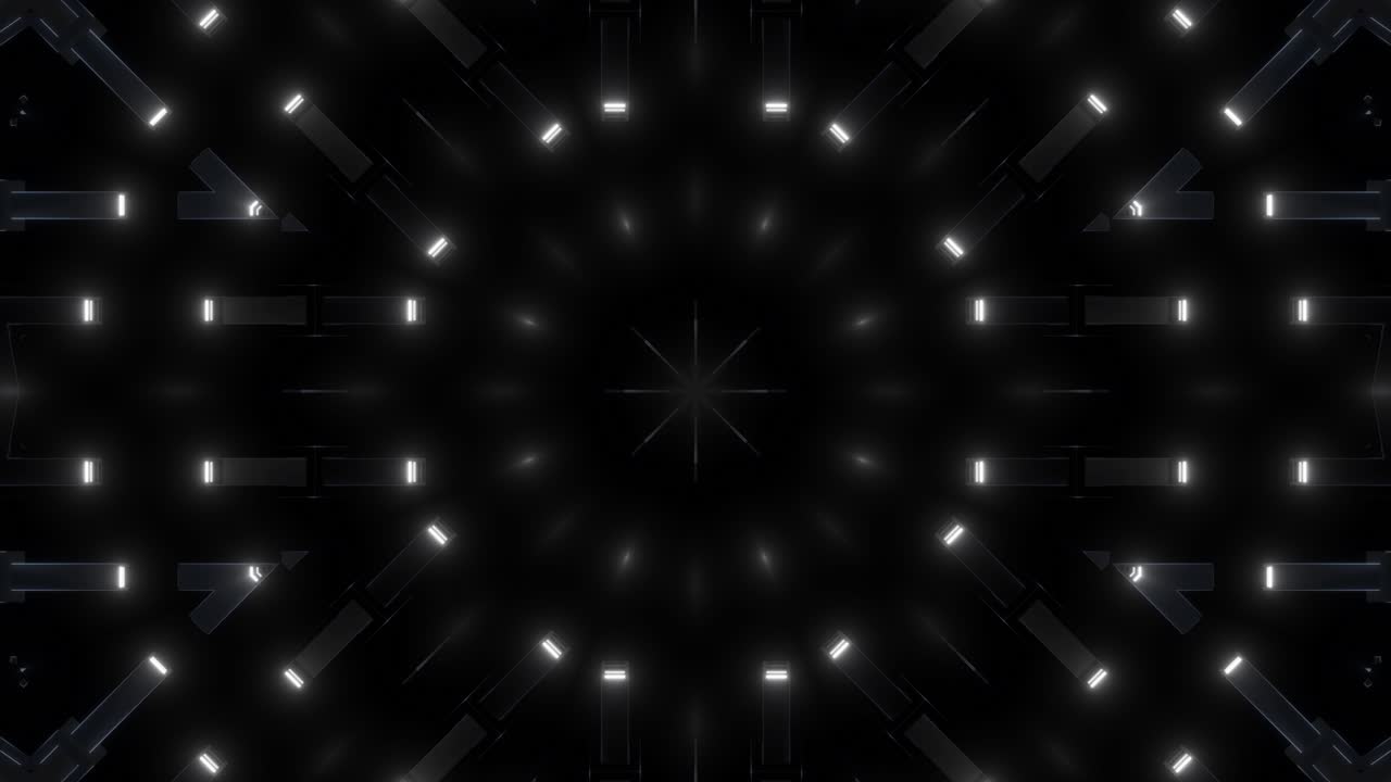 Abstract Glowing Geometric Pattern